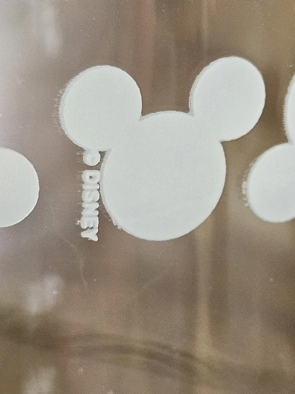 Disney White Mickey Pattern Stem Wine Glasses, Set of 2